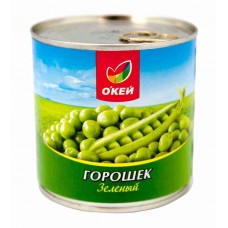 Горошек зеленый консервы натуральные ОКЕЙ 400 гр (240 гр сухой вес) - ОКЕЙ