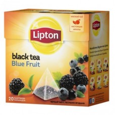 Чай черный ароматизированный Lipton Blue Fruit tea 20 пакетиков 36 гр - Пятерочка