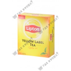 Чай черный байховый Lipton Yellow Label tea 100 пакетиков 200 гр - ОКЕЙ