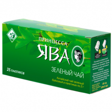 Чай зеленый байховый китайский Принцесса Ява 25 пакетиков 50 гр - ОКЕЙ