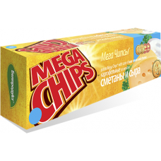 Чипсы картофельные со вкусом сметаны и сыра Mega chips 50 гр - Высшая лига