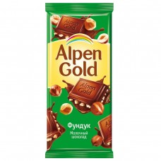Шоколад молочный Фундук Alpen Gold 90 гр - Адмиралъ