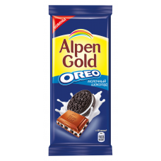 Шоколад Молочный OREO Alpen Gold 95 гр - СПАР