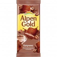 Шоколад молочный с начинкой Капучино Alpen Gold 90 гр - Магнит ГМ
