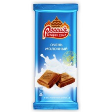 Шоколад очень молочный Россия щедрая душа 90 гр - ОКЕЙ