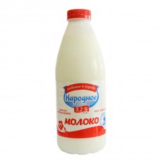 Молоко питьевое пастеризованное 3,2% Народное 900 мл - Ашан