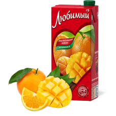 Сок Напиток сокосодержащий Апельсиновое манго Любимый 0,95 л - Главмаг