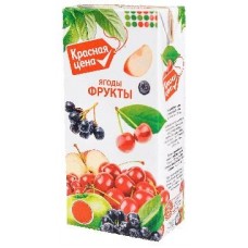 Сок Нектар ягоды фрукты Красная цена 0,95 л - Пятерочка