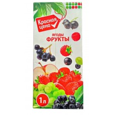 Сок Нектар ягоды фрукты Красная цена 1 л - Пятерочка