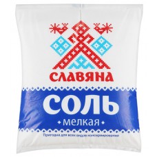 Соль поваренная пищевая мелкая Славяна 1 кг - Пятерочка