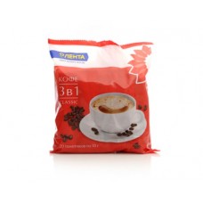 Напиток кофейный растворимый Кофе 3 в 1 CLASSIC Лента 20 пакетиков 360 гр - Лента