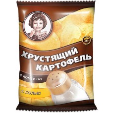 Чипсы с солью Хрустящий картофель 160 гр - Главмаг